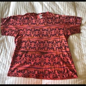 Vintage 90s single stitch neon tshirt